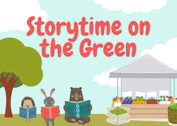 Storytime on the Green has fun little critters reading at the Farmers Market