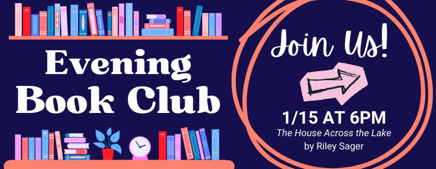 Evening Book Club January 15 at 6pm