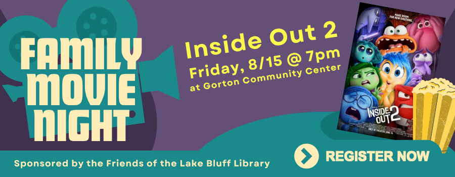 Family Movie Night, Friday, August 15 at 7pm
