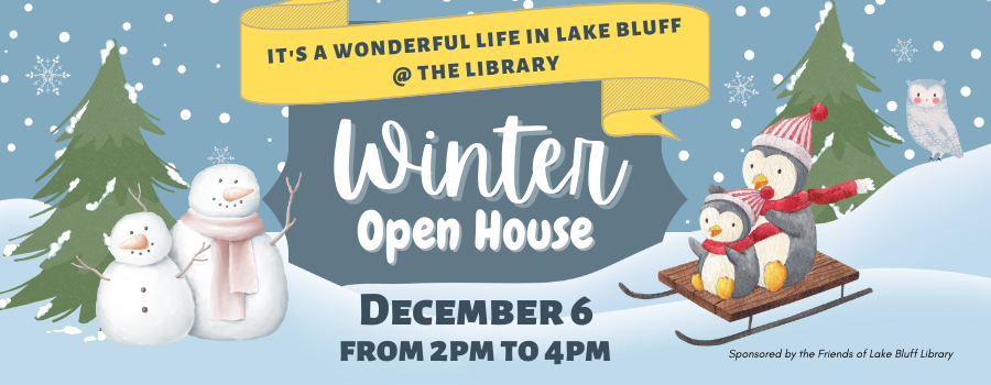 Winter Open House - December 6 from 2pm - 4pm