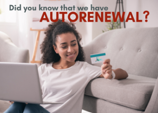 Did you know that we have autorenewal?